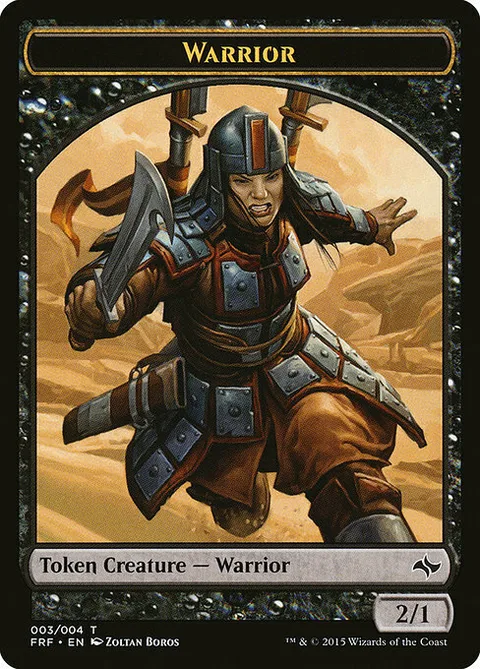 Warrior Token (Black 2/1)
