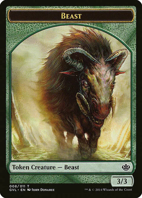 Beast Token (Green 3/3)