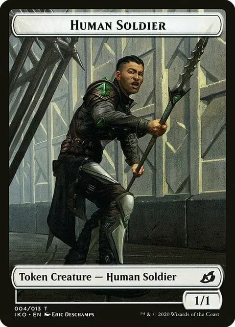 Human Soldier Token (White 1/1)