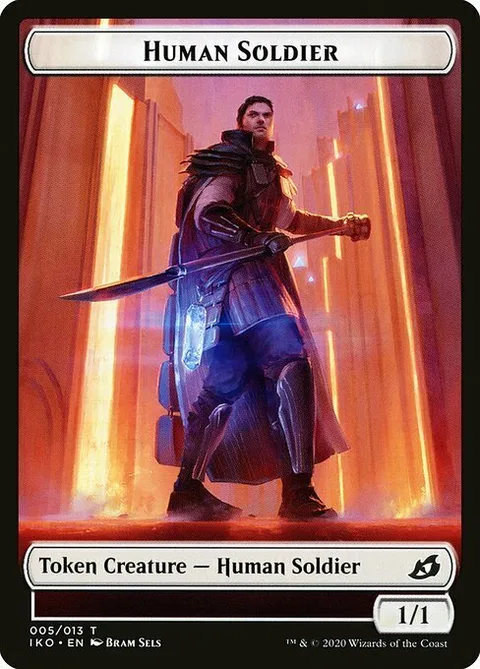 Human Soldier Token (White 1/1)
