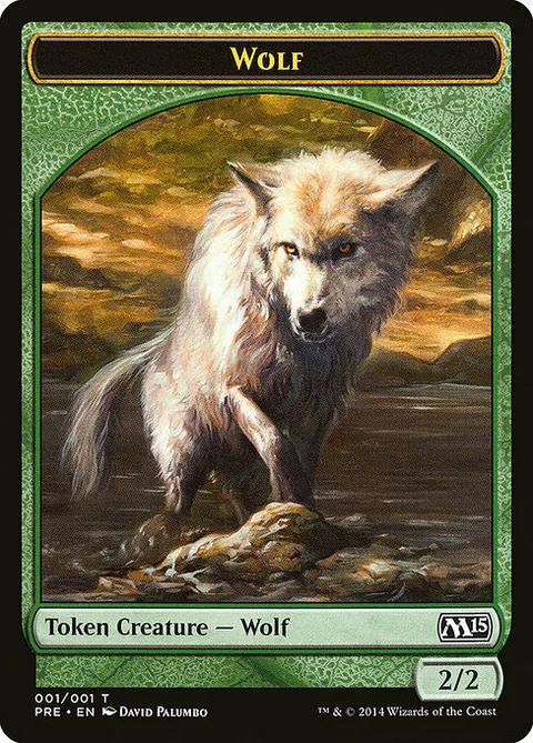 Wolf Token (Green 2/2)