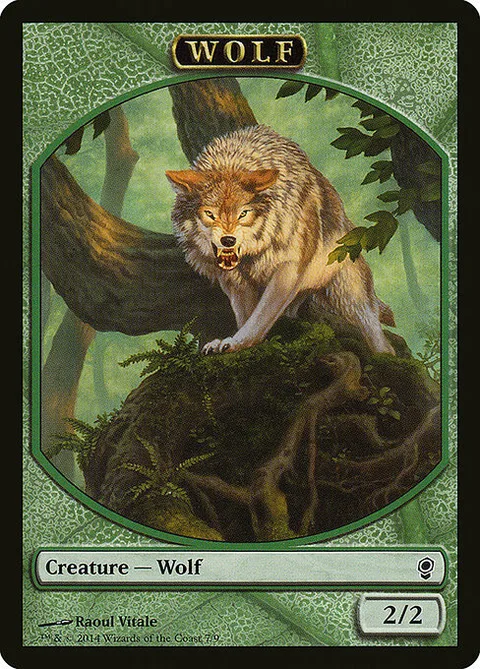Wolf Token (Green 2/2)