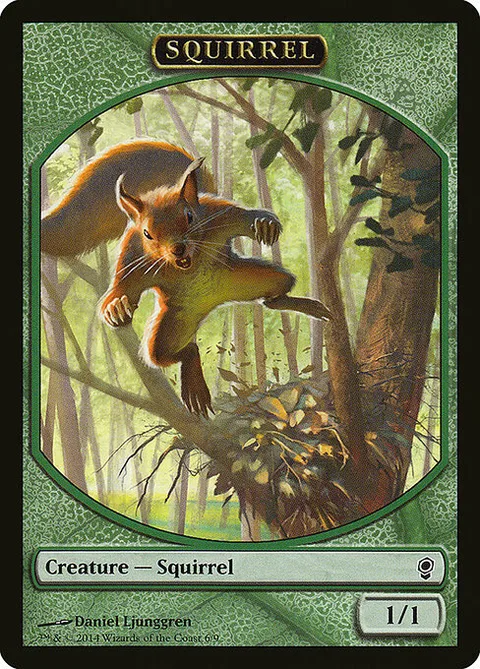 Squirrel Token (Green 1/1)
