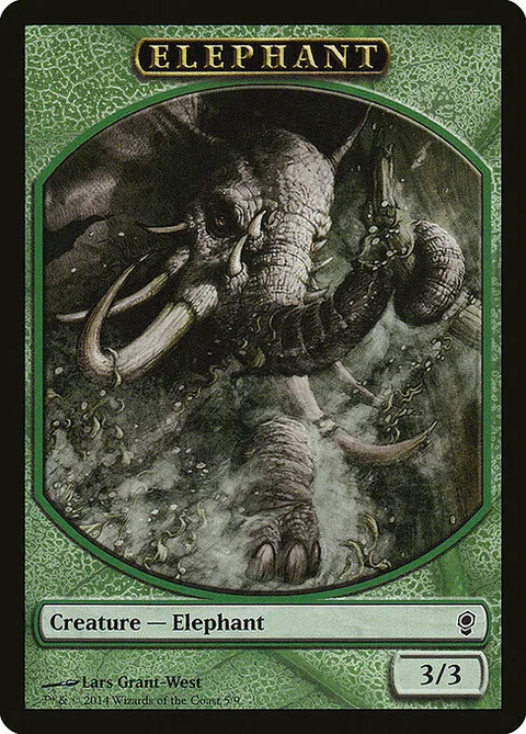 Elephant Token (Green 3/3)