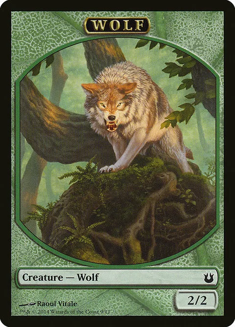 Wolf Token (Green 2/2)
