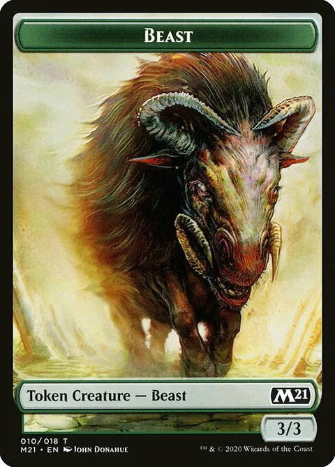 Beast Token (Green 3/3)