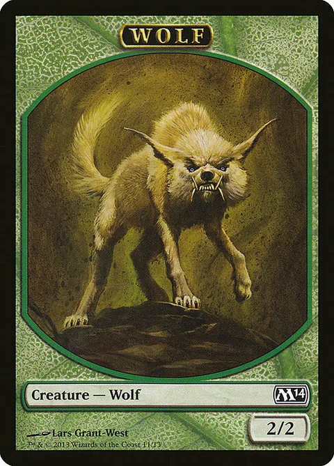 Wolf Token (Green 2/2)