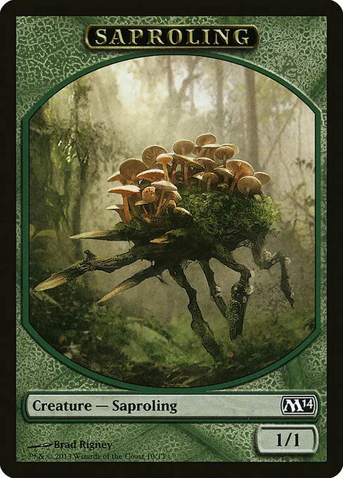 Saproling Token (Green 1/1)