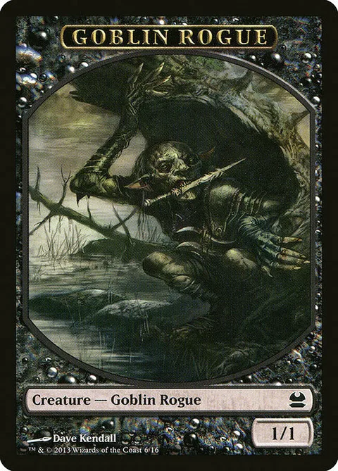 Goblin Rogue Token (Black 1/1)