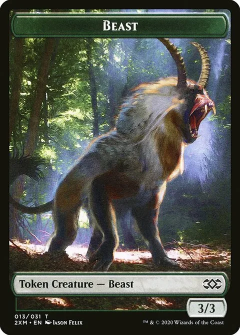 Beast Token (Green 3/3)