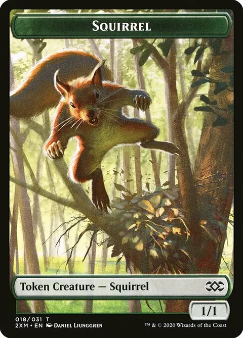 Squirrel Token (Green 1/1)