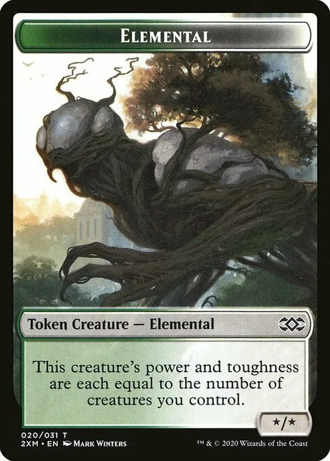 Elemental Token (Green and White */*)