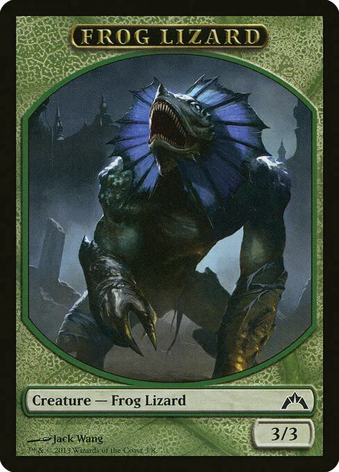 Frog Lizard Token (Green 3/3)