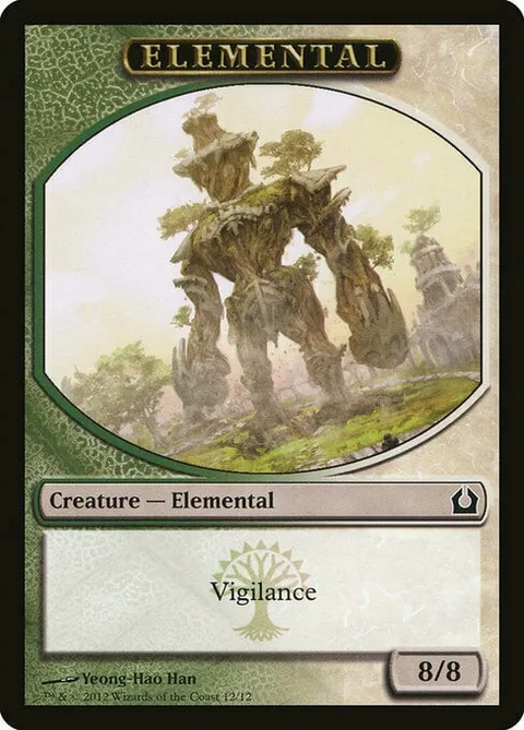 Elemental Token (Green and White 8/8)