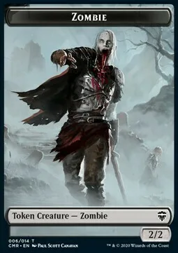 Zombie Token (B 2/2) // Spirit Token (W 1/1)