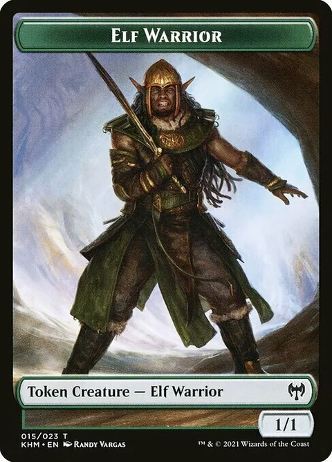 Elf Warrior Token (Green 1/1)