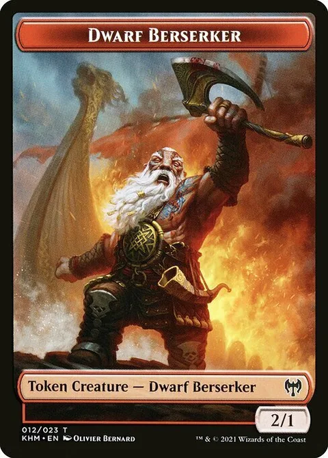 Dwarf Berserker Token (Red 2/1)