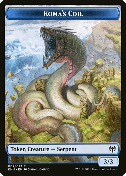 Koma's Coil Token (Blue 3/3)