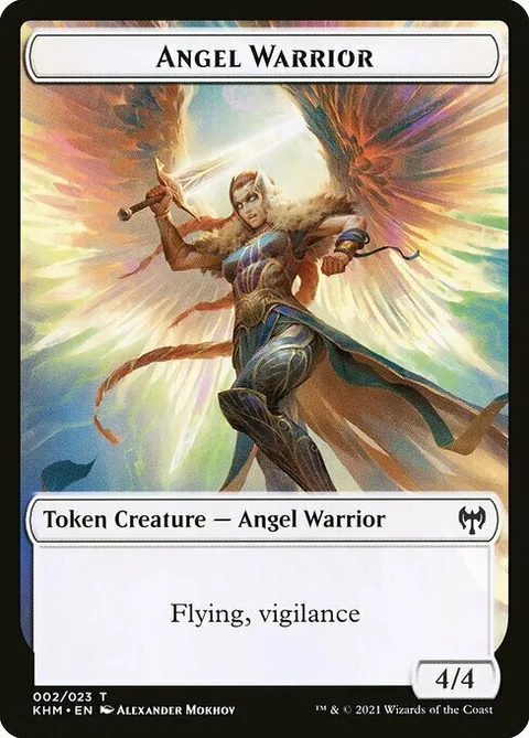 Angel Warrior Token (White 4/4 Vigilance)