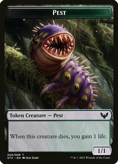 Pest Token (Black and Green 1/1)