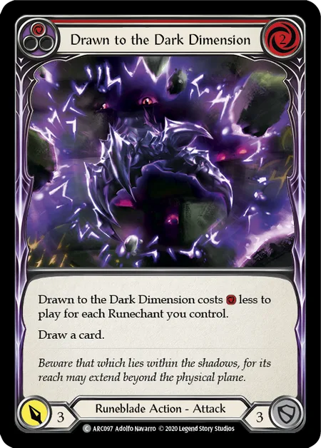 Drawn to the Dark Dimension (Red)