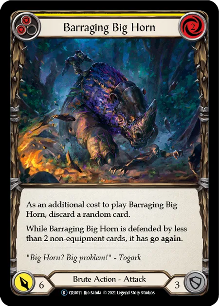 Barraging Big Horn (Yellow)