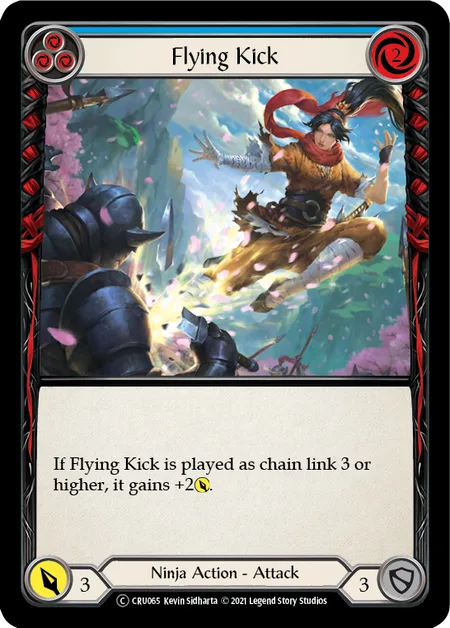 Flying Kick (Blue)