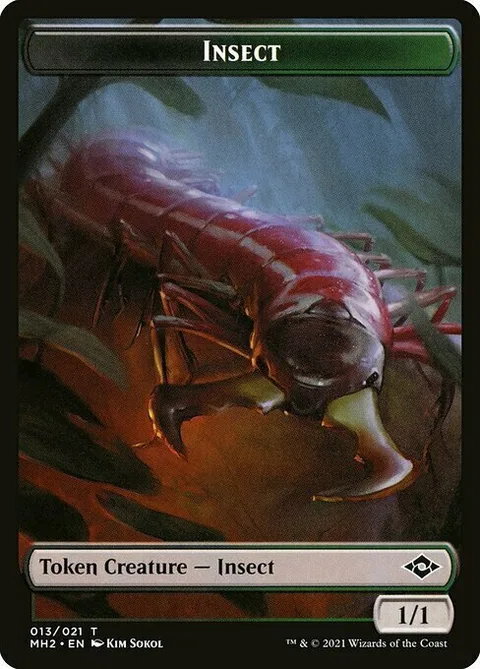 Insect Token (Black and Green 1/1)