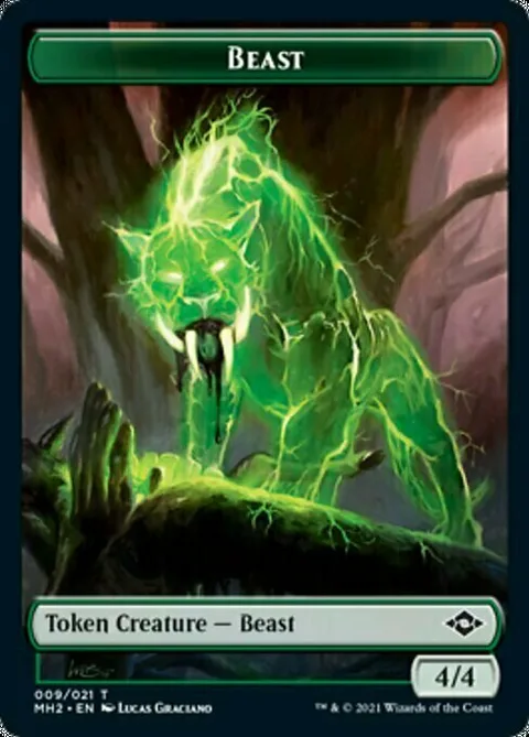 Beast Token (G 4/4) // Clue Token