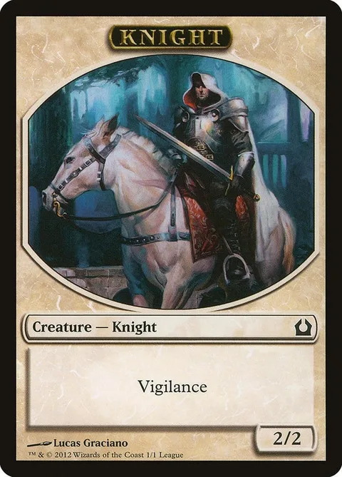 Knight Token (White 2/2 Vigilance)