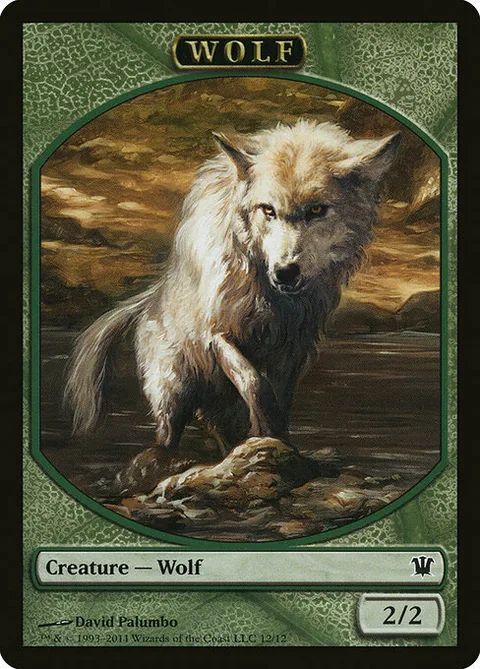 Wolf Token (Green 2/2)