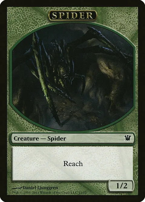 Spider Token (Green 1/2)