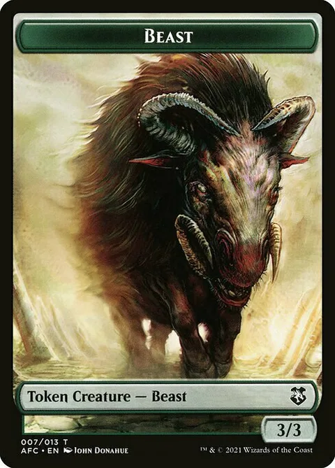 Beast Token (G 3/3) // Dragon Spirit Token (RG 5/4)
