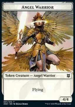 Angel Warrior Token (W 4/4) // Construct Token (A 1/1)