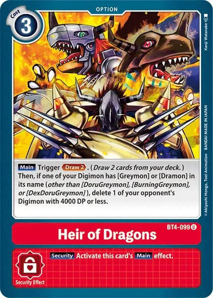 Heir of Dragons (BT4-099)