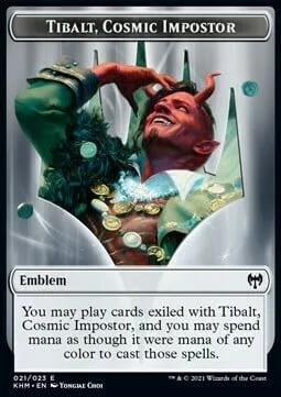 Tibalt, Cosmic Impostor Emblem // Dwarf Berserker Token (R 2/1)