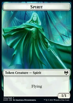 Spirit Token (W 1/1) // Dwarf Berserker Token (R 2/1)