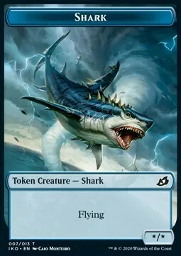 Shark Token (U */*) // Human Soldier Token (W 1/1)