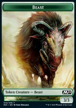 Beast Token (G 3/3) // Cat Token (G 1/1)