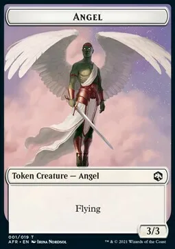 Angel Token (W 3/3) // Dog Illusion Token (U */*)