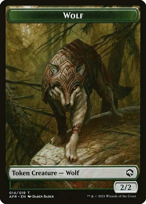 Wolf Token (Green 2/2)