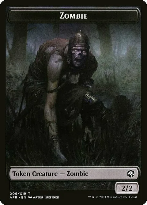 Zombie Token (B 2/2) // Spider Token (B 2/1)