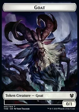 Goat Token (W 0/1) // Satyr Token (R 1/1)
