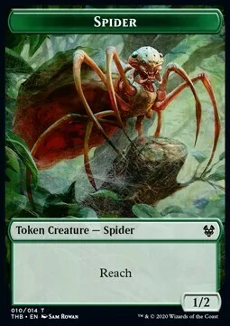 Spider Token (G 1/2) // Human Soldier Token (W 1/1)