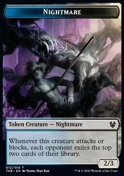 Nightmare Token (UB 2/3) // Satyr Token (R 1/1)