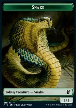Snake Token (G 1/1) // Spirit Token (W 1/1)