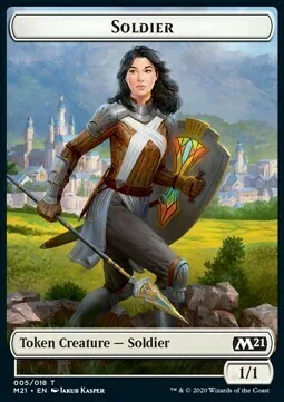 Soldier Token (W 1/1) // Weird Token (UR */*)