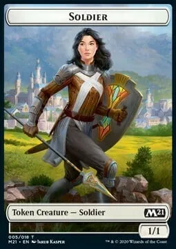 Soldier Token (W 1/1) // Treasure Token