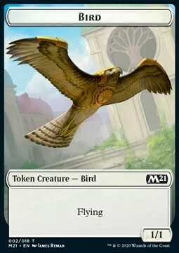 Bird Token (W 1/1) // Cat Token (G 2/2)