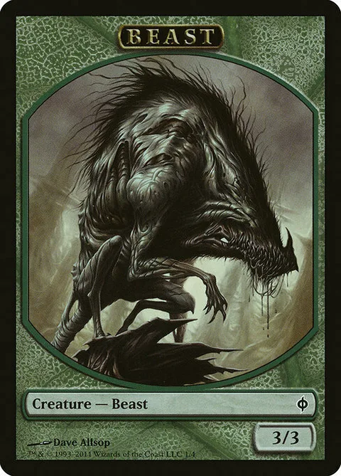 Beast Token (Green 3/3)